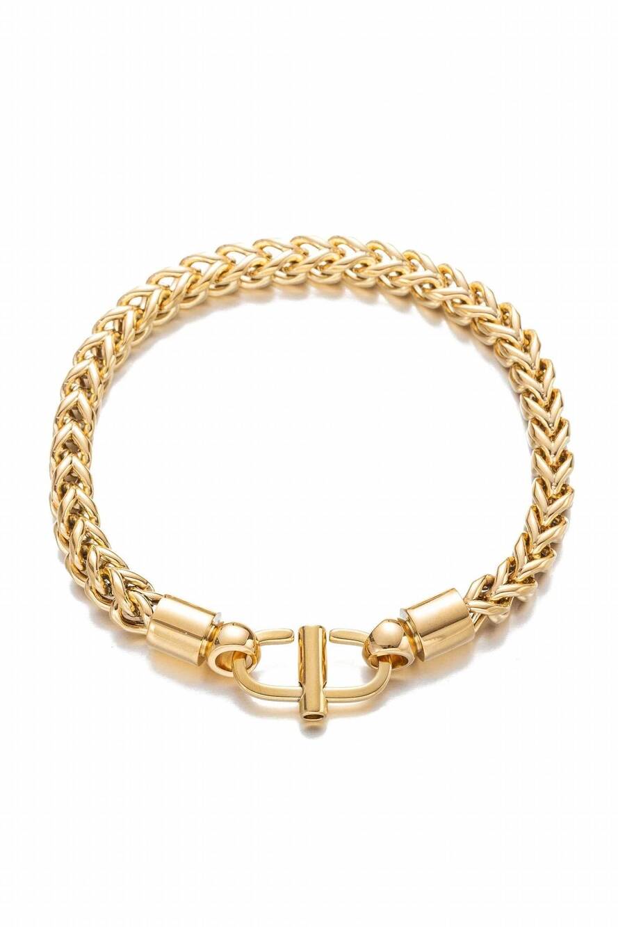 NEW EYE CANDY LOS ANGELES women's alex chain link bracelet in gold
